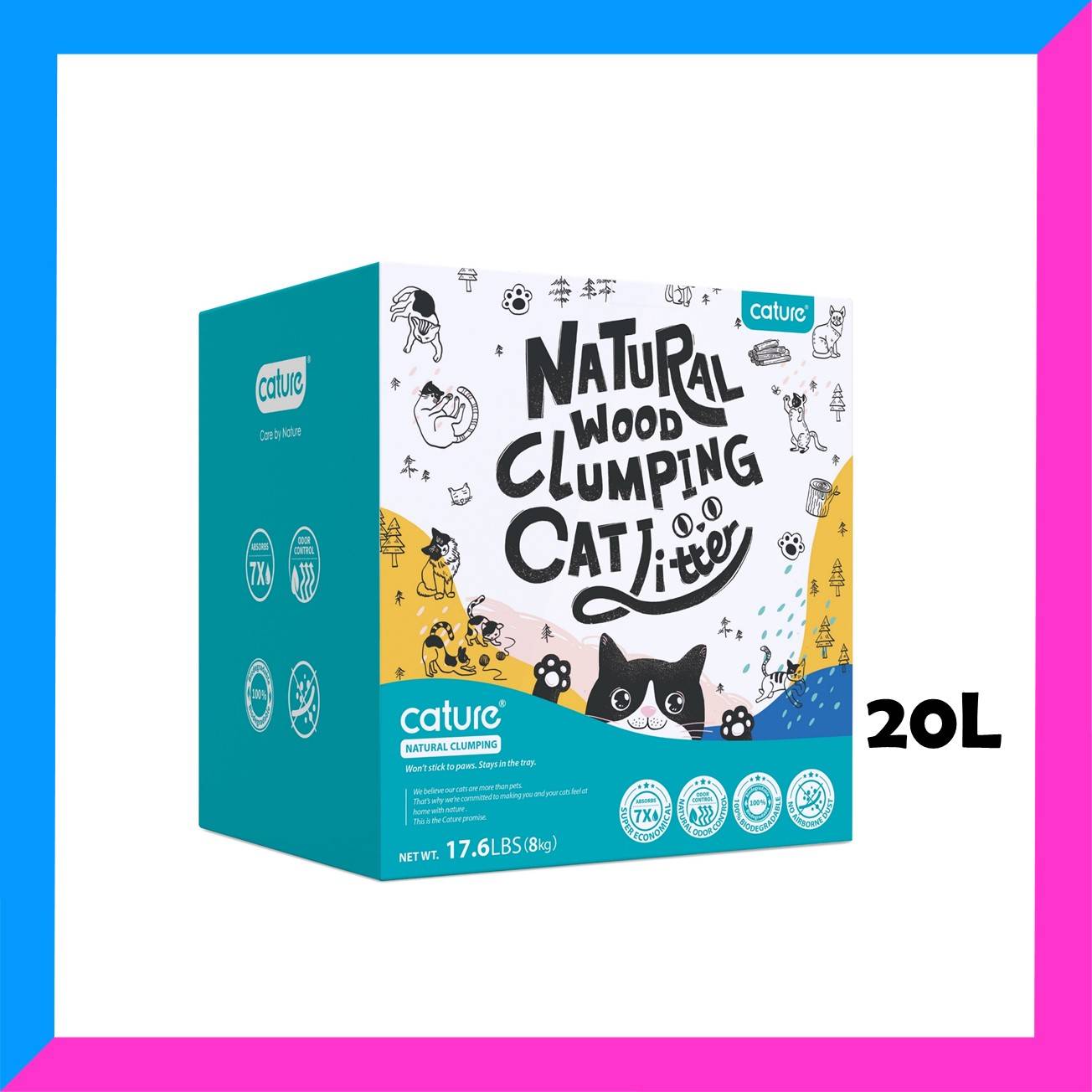 Cature Cat Litter Smart Pellets / Odor Control Plus (20L / 8kg)