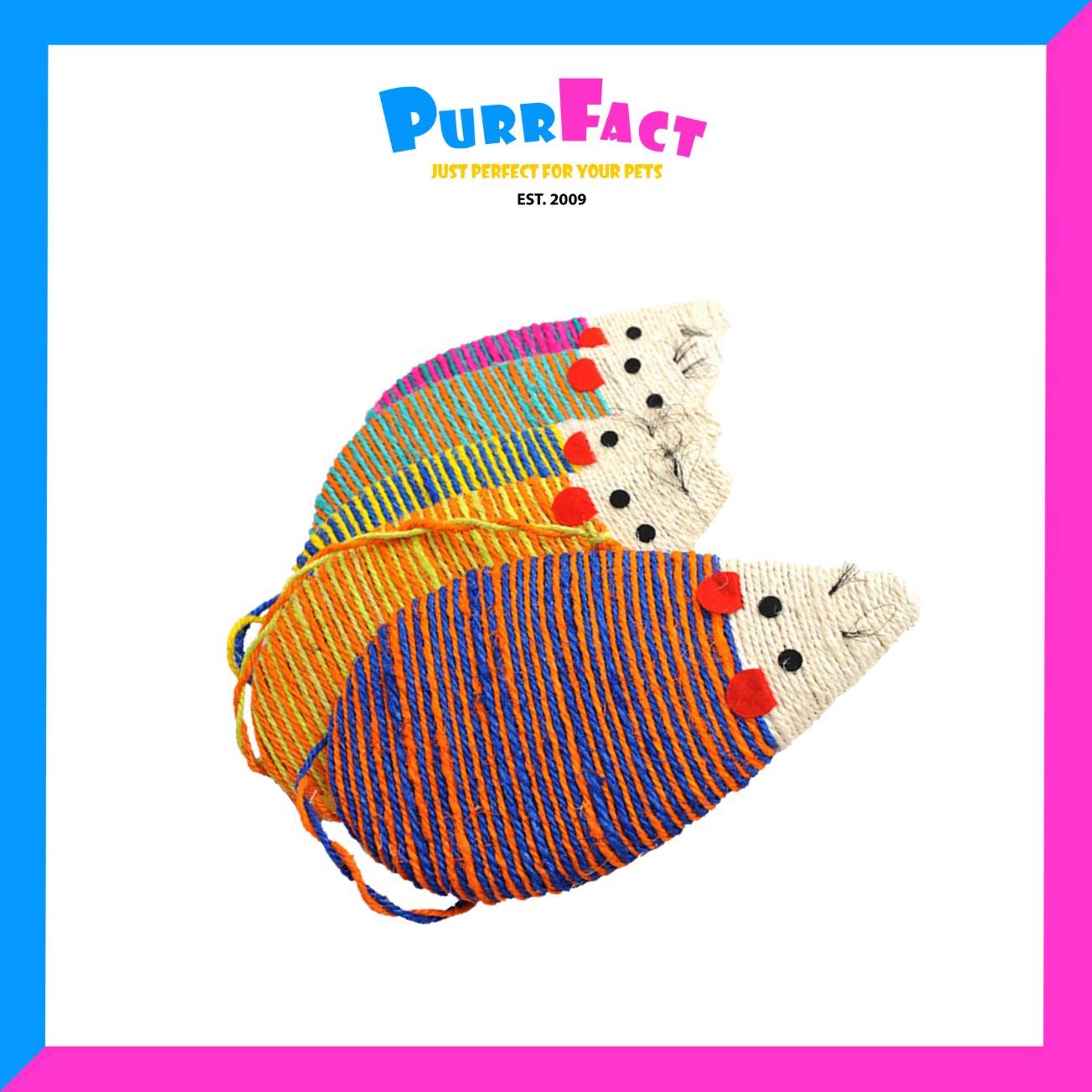 Asher & Seth Cat Scrathing Board Mouse 34cm