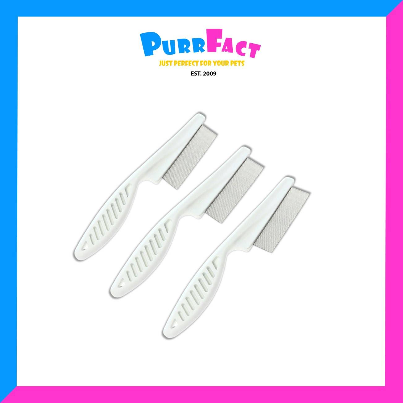 Asher & Seth Flea Tick Comb for Dogs and Cats Size L