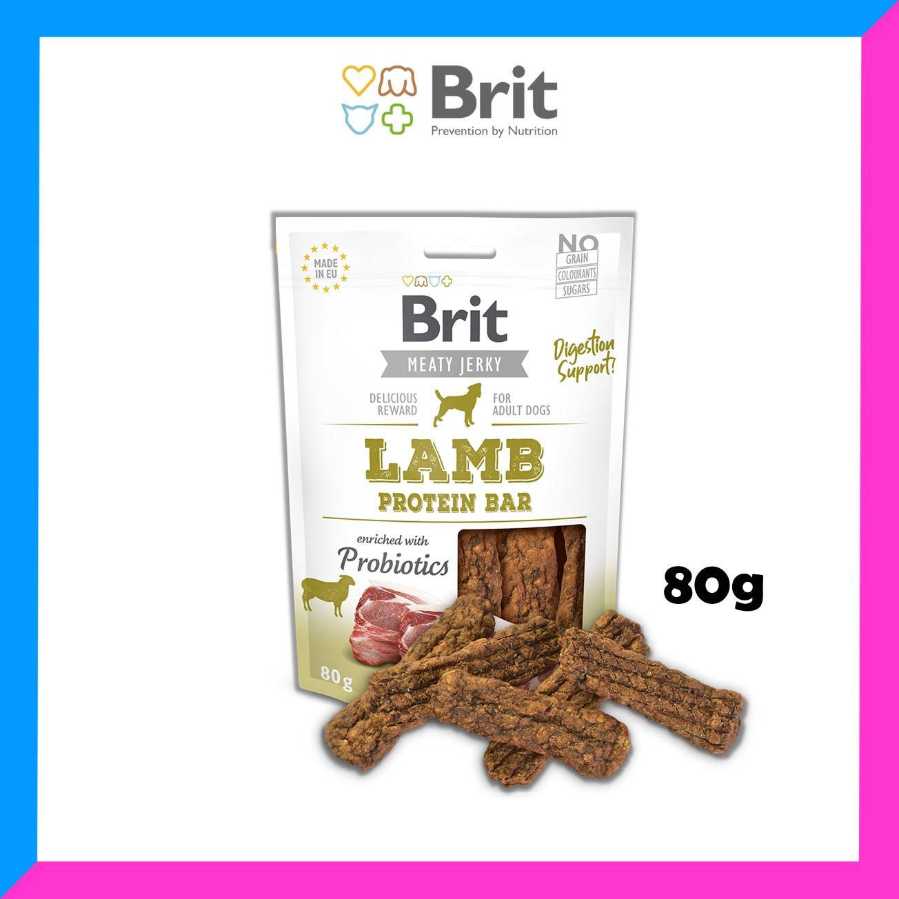 Brit Jerky 80g Real Fillets / Protein Bar / Meaty Coins