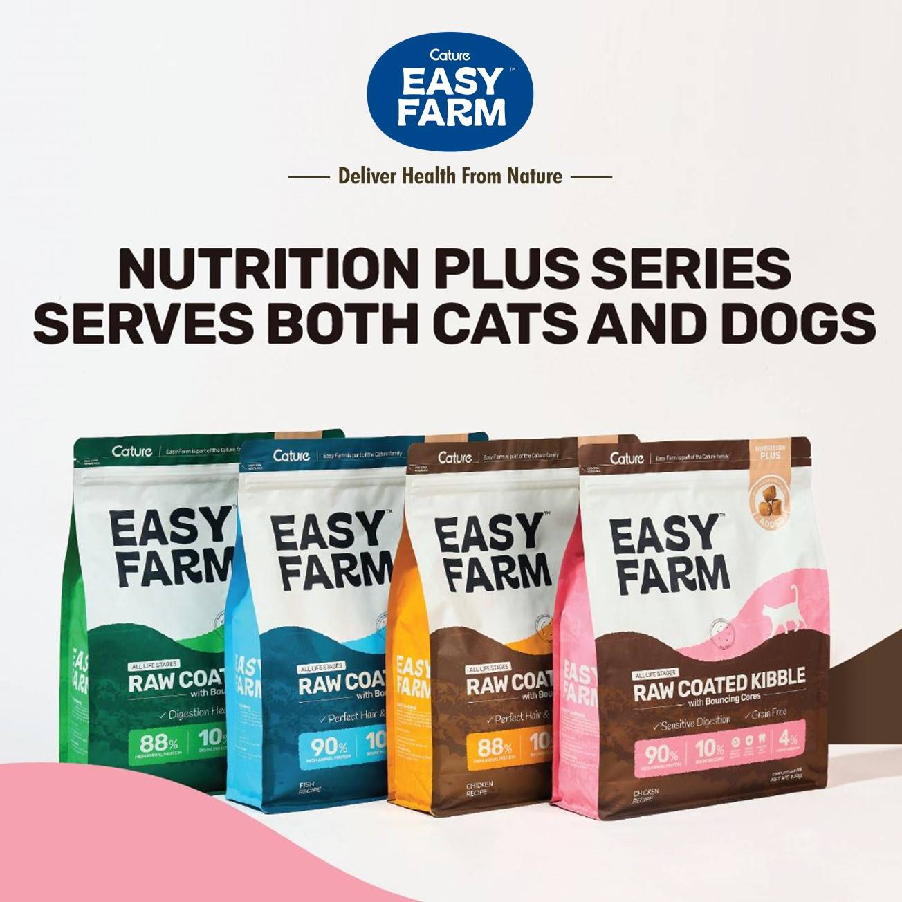 Cature Easy Farm Raw Coated Dog Food Duck 1.5kg All Life Stages