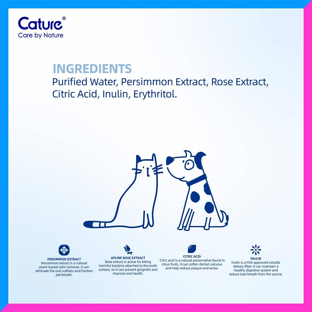 Cature Mouthwash For Dogs And Cats (350ml / 5ml x 30pc)