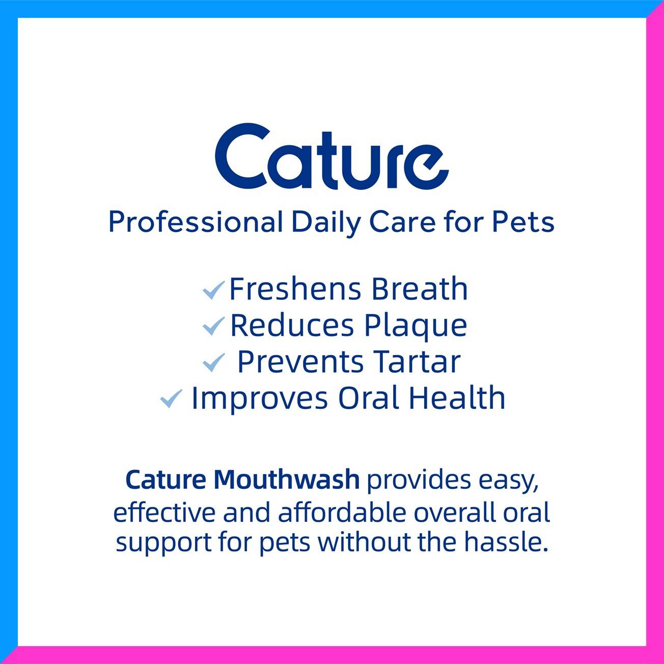 Cature Mouthwash For Dogs And Cats (350ml / 5ml x 30pc)