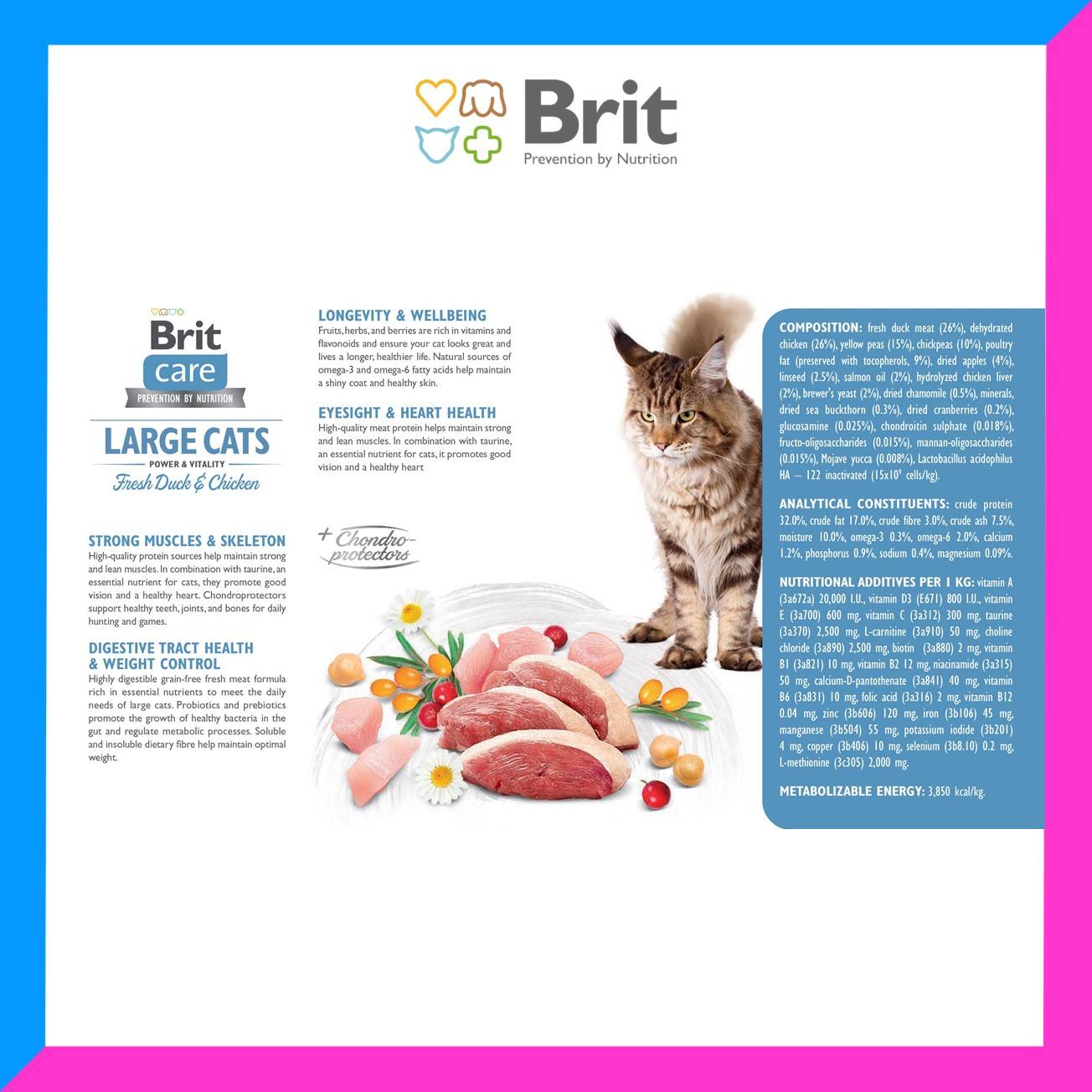 Brit Care Cat GrainFree 400g & 2kg Super Premium HypoAllergenic Cat Food