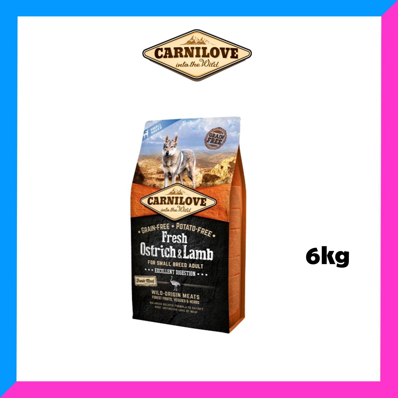 Carnilove fresh ostrich & lamb clearance